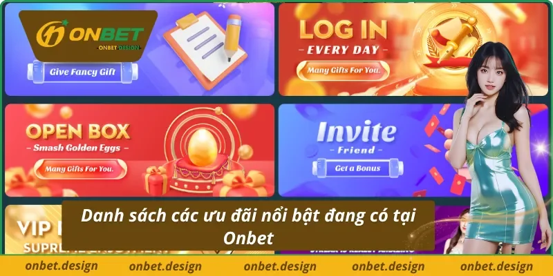Tổng hợp một số chương trình khuyến mãi Onbet nổi bật